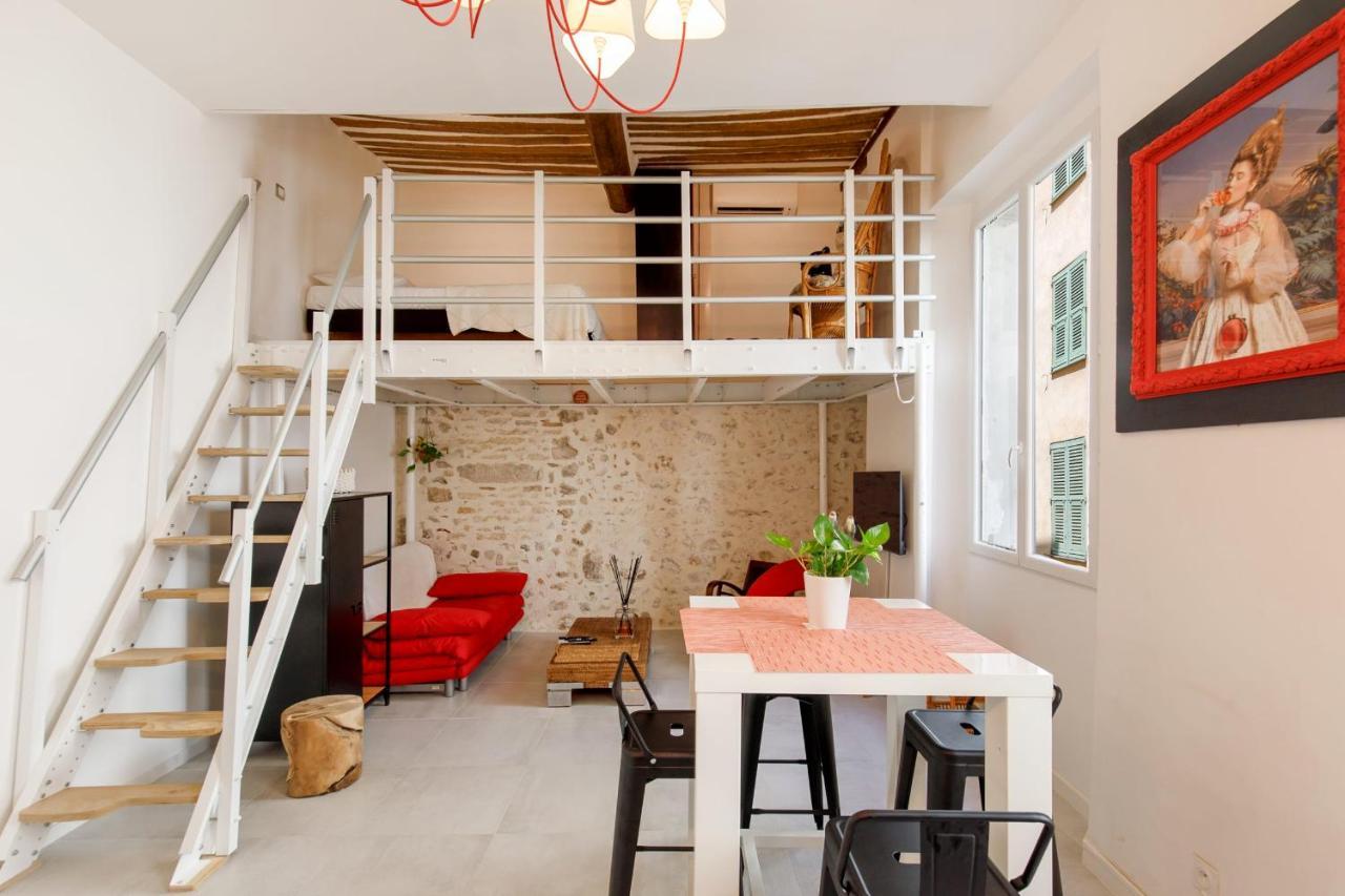Superb Air-Conditioned Loft In The Heart Of Viel Antibes Apartment Bagian luar foto
