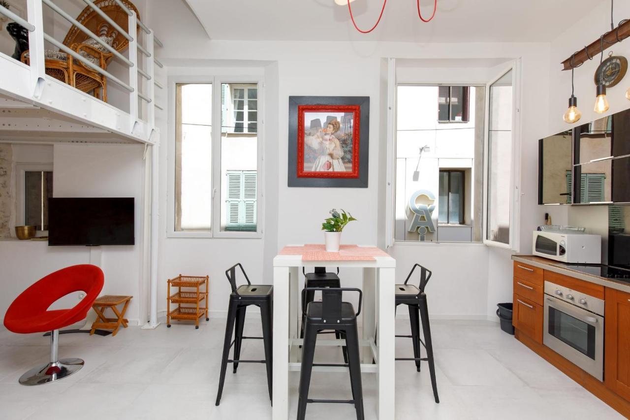 Superb Air-Conditioned Loft In The Heart Of Viel Antibes Apartment Bagian luar foto
